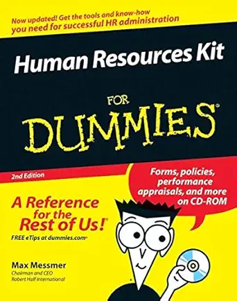 Buy Human Resources Kit For Dummies (English, Kindle Edition, Unknown) Online at Best Price - BookBajar