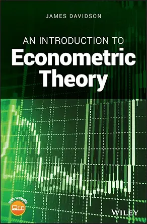 Buy An Introduction to Econometric Theory (English, Paperback, James Davidson) Online at Best Price - BookBajar