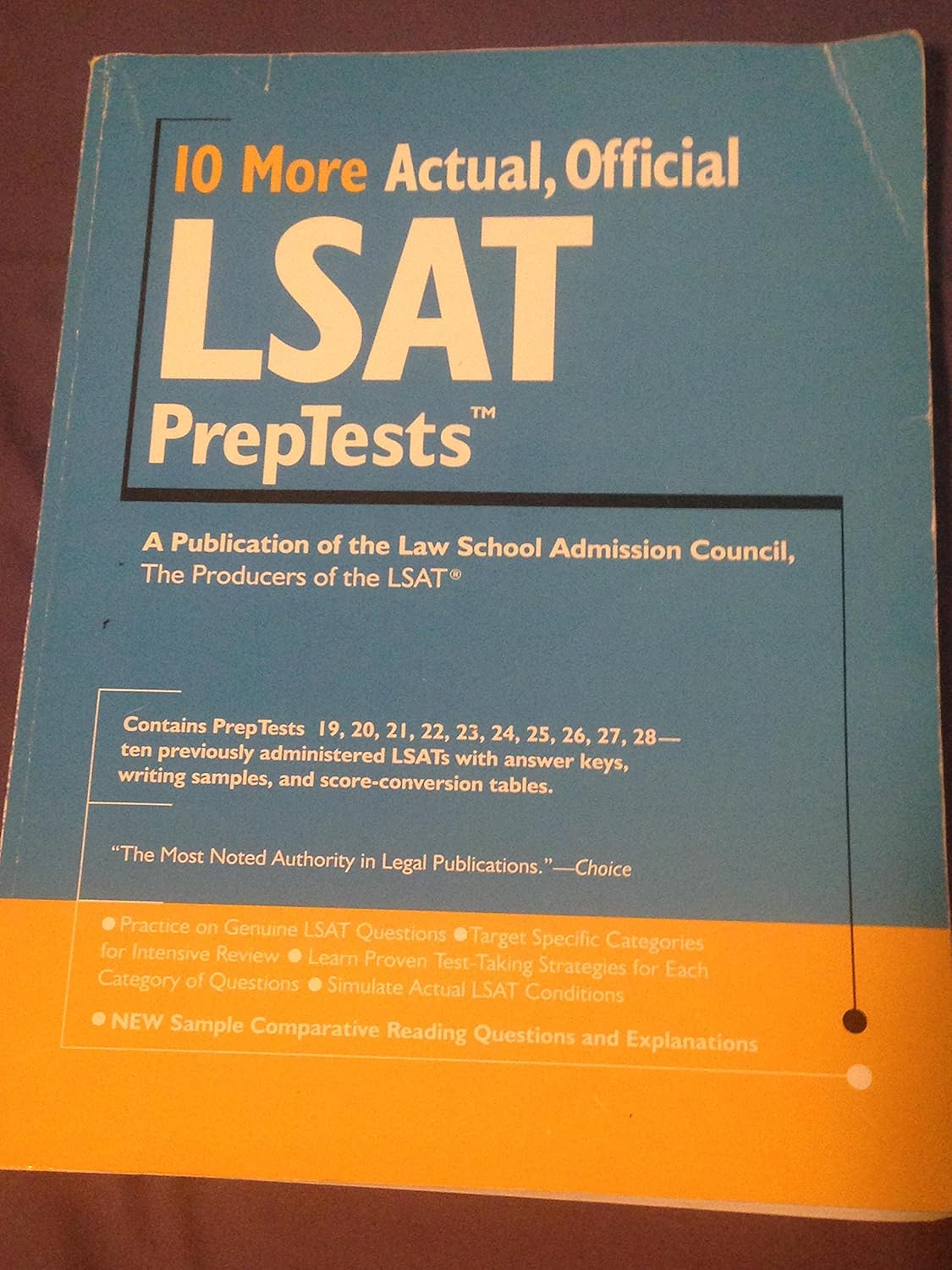 Buy 10 More Actual, Official LSAT PrepTests (English, Paperback, Law School Admission Council) Online at Best Price - BookBajar
