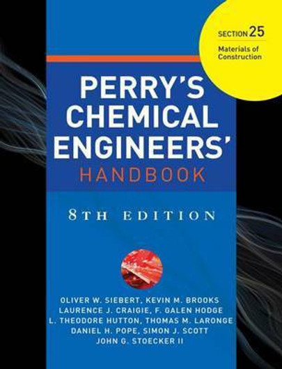 Buy Perry's Chemical Engineer's Handbook, 8th Edition, Section 25 (English, Paperback, Unknown) Online at Best Price - BookBajar