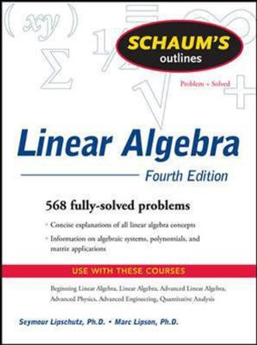 Buy Schaum's Outline of Linear Algebra Fourth Edition (English, Paperback, Unknown) Online at Best Price - BookBajar