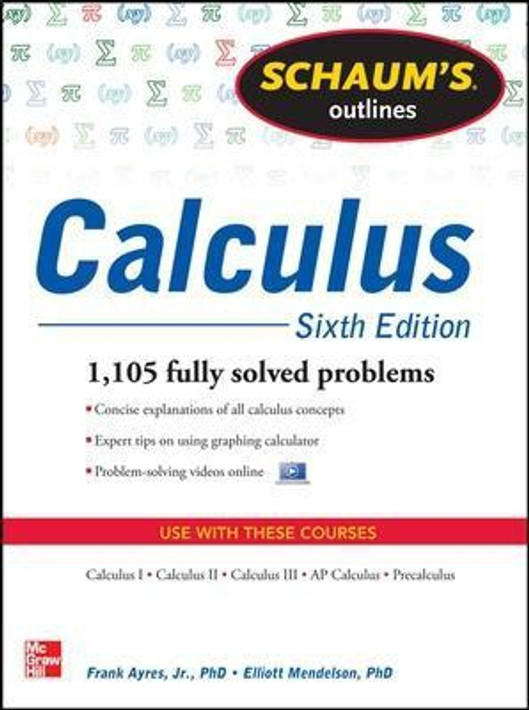 Buy Schaum's Outline of Calculus, 6th Edition (English, Paperback, Unknown) Online at Best Price - BookBajar