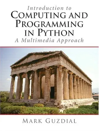 Buy Introduction to Computing and Programming in Python, A Multimedia Approach (English, Paperback, Mark J. Guzdial) Online at Best Price - BookBajar