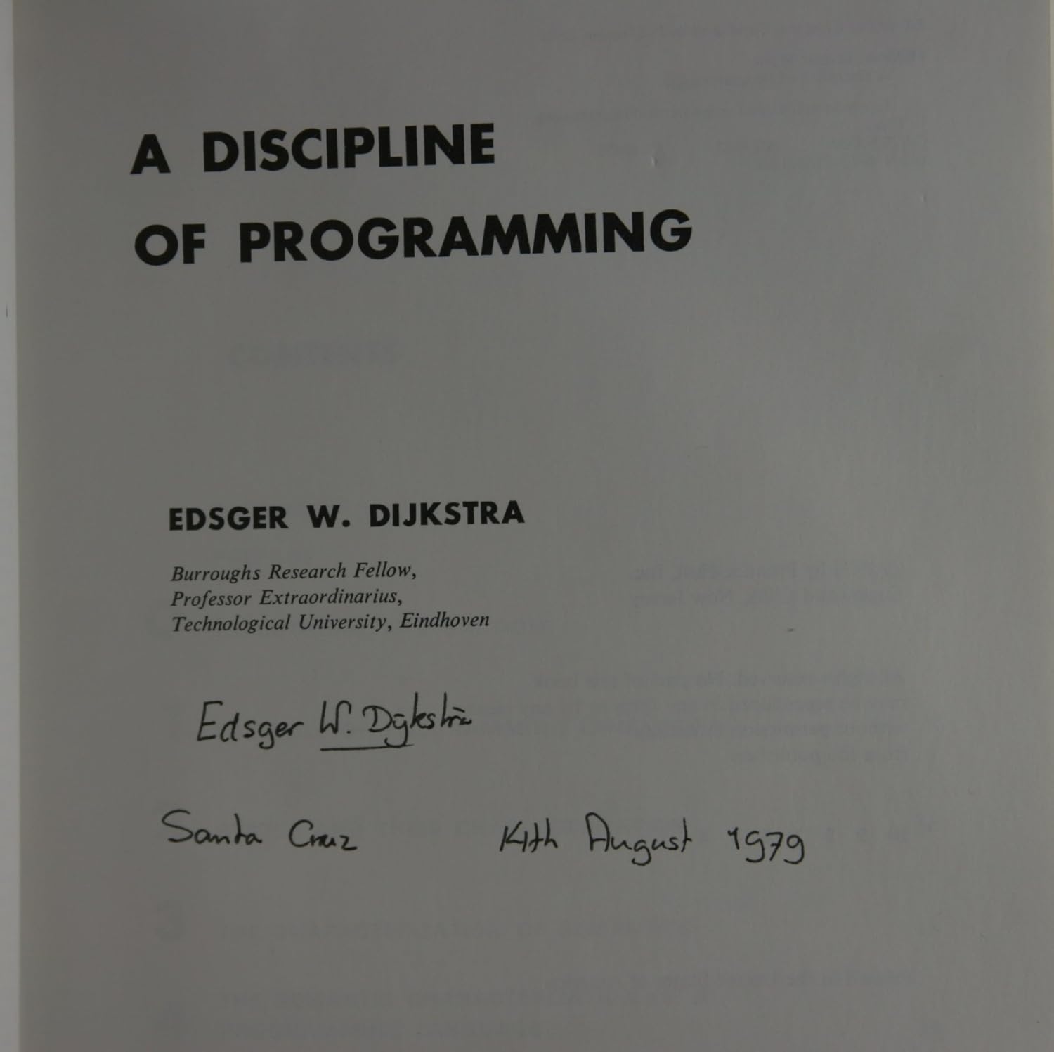 Buy Discipline of Programming, A (Prentice-Hall Series in Automatic Computation) (#1,010 in History of Ideas, Paperback, E. Dijkstra) Online at Best Price - BookBajar