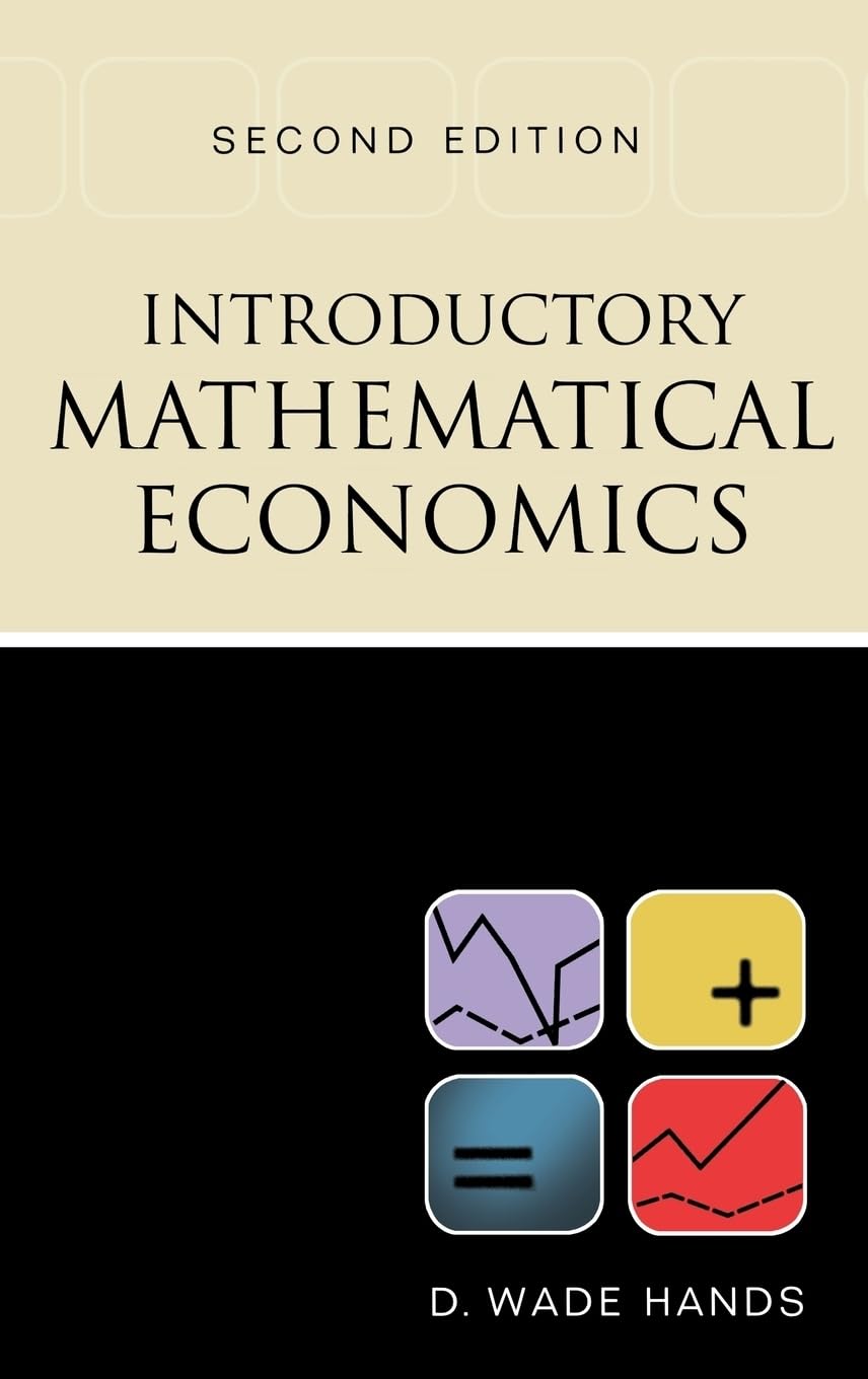 Buy Introductory Mathematical Economics (English, Hardcover, Hands) Online at Best Price - BookBajar