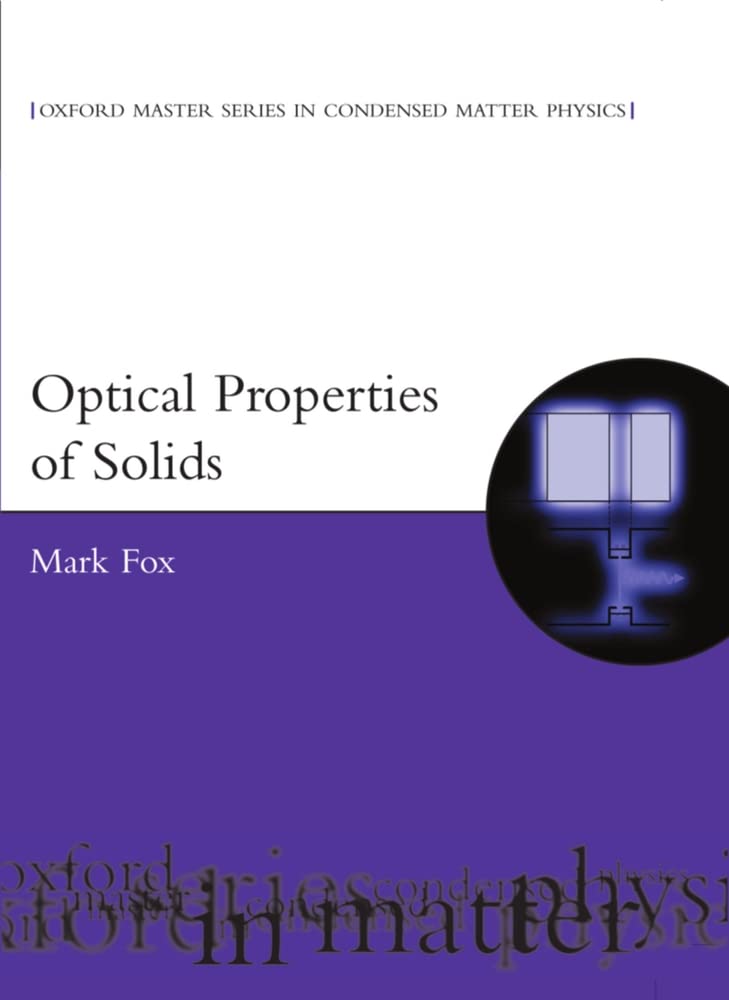 Buy Optical Properties of Solids (English, Kindle Edition, Mark Fox) Online at Best Price - BookBajar