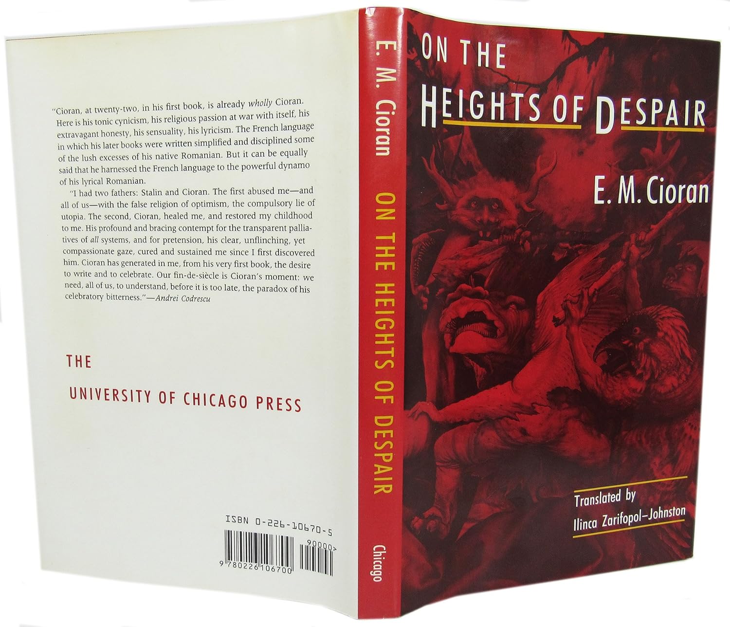 Buy On the Heights of Despair (English, Kindle Edition, Cioran) Online at Best Price - BookBajar
