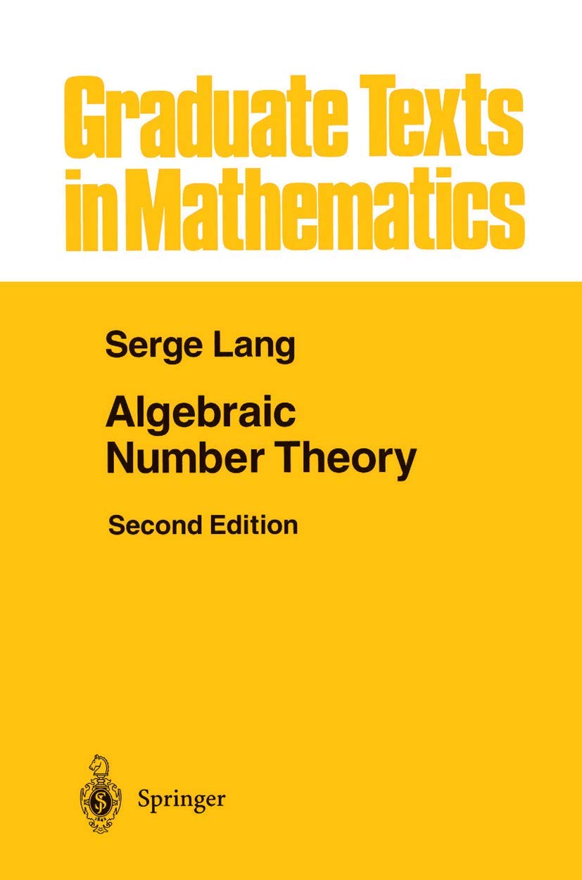 Buy Algebraic Number Theory (English, Hardcover, Serge Lang) Online at Best Price - BookBajar
