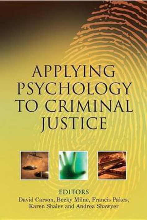 Buy Applying Psychology to Criminal Justice (English, Paperback, Unknown) Online at Best Price - BookBajar