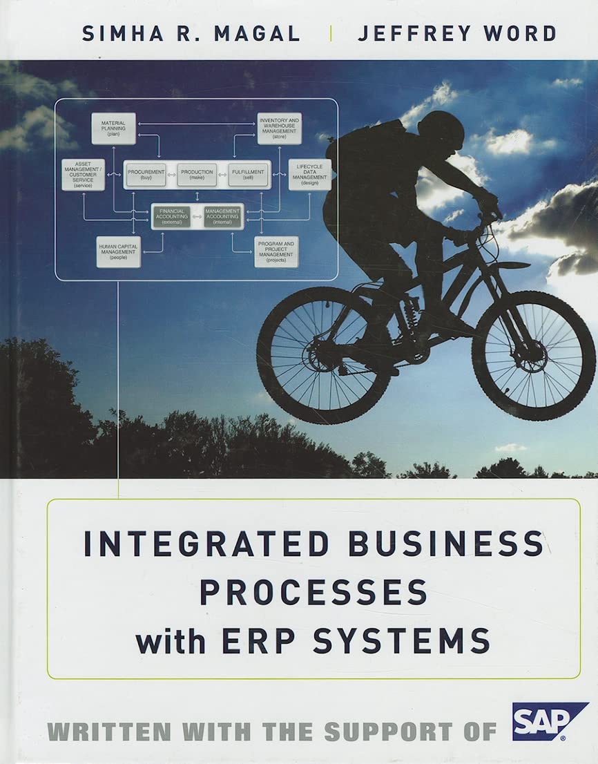 Buy Integrated Business Processes with ERP Systems (English, Hardcover, Simha R. Magal, Jeffrey Word) Online at Best Price - BookBajar