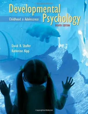 Buy Developmental Psychology: Childhood and Adolescence (English, Hardcover, David R Shaffer, Katherine Kipp) Online at Best Price - BookBajar