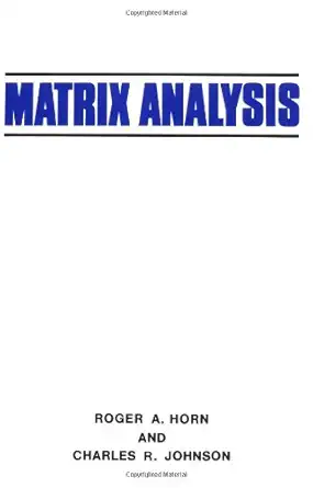 Buy Matrix Analysis (English, Paperback, Roger A. Horn, Charles R. Johnson) Online at Best Price - BookBajar