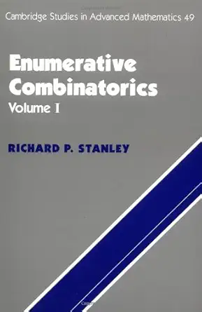 Buy Enumerative Combinatorics: Volume 1 (Cambridge Studies in Advanced Mathematics, Series Number 49) (English, Paperback, Richard P. Stanley, Gian-Car... Online at Best Price - BookBajar