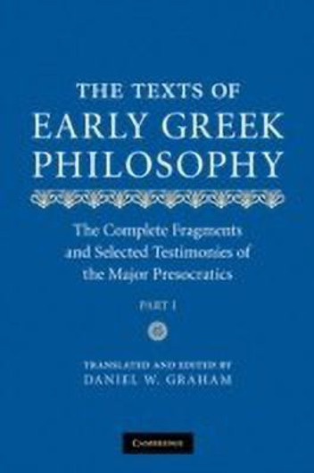 Buy The Texts of Early Greek Philosophy (English, Paperback, Unknown) Online at Best Price - BookBajar