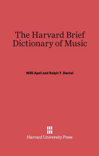 Buy The Harvard Brief Dictionary of Music (English, Paperback, Unknown) Online at Best Price - BookBajar