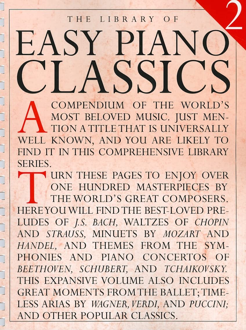 Buy Library of Easy Piano Classics 2 (English, Paperback, Amsco Publications) Online at Best Price - BookBajar