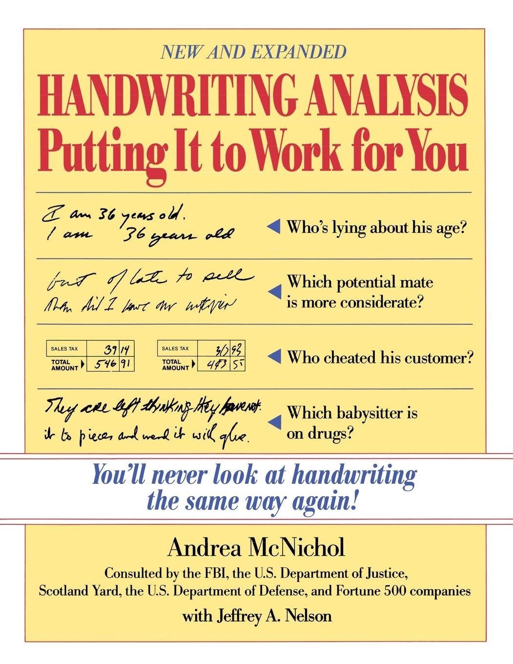 Buy HANDWRITING ANALYSIS (English, Paperback, Andrea McNichol, Jeffrey A. Nelson) Online at Best Price - BookBajar