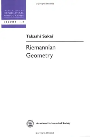 Buy Riemannian Geometry (Translations of Mathematical Monographs) (English, Paperback, Takashi Sakai) Online at Best Price - BookBajar