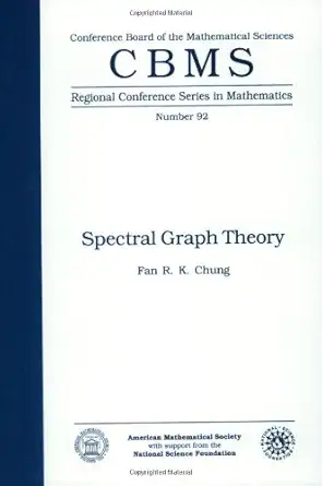 Buy Spectral Graph Theory (Cbms Regional Conference Series in Mathematics) (English, Paperback, Fan R. K. Chung) Online at Best Price - BookBajar