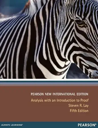 Buy Analysis with an Introduction to Proof: Pearson New International Edition (English, Paperback, Steven Lay) Online at Best Price - BookBajar