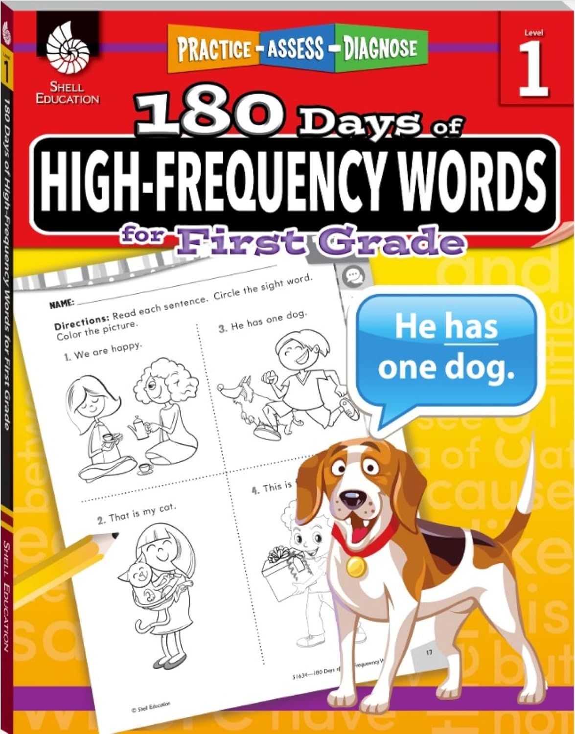 180 Days™: High-Frequency Words for First Grade: Practice, Assess, Diagnose (180 Days of Practice) (English, Paperback, Jodene Smith) - Image 1 - BookBajar