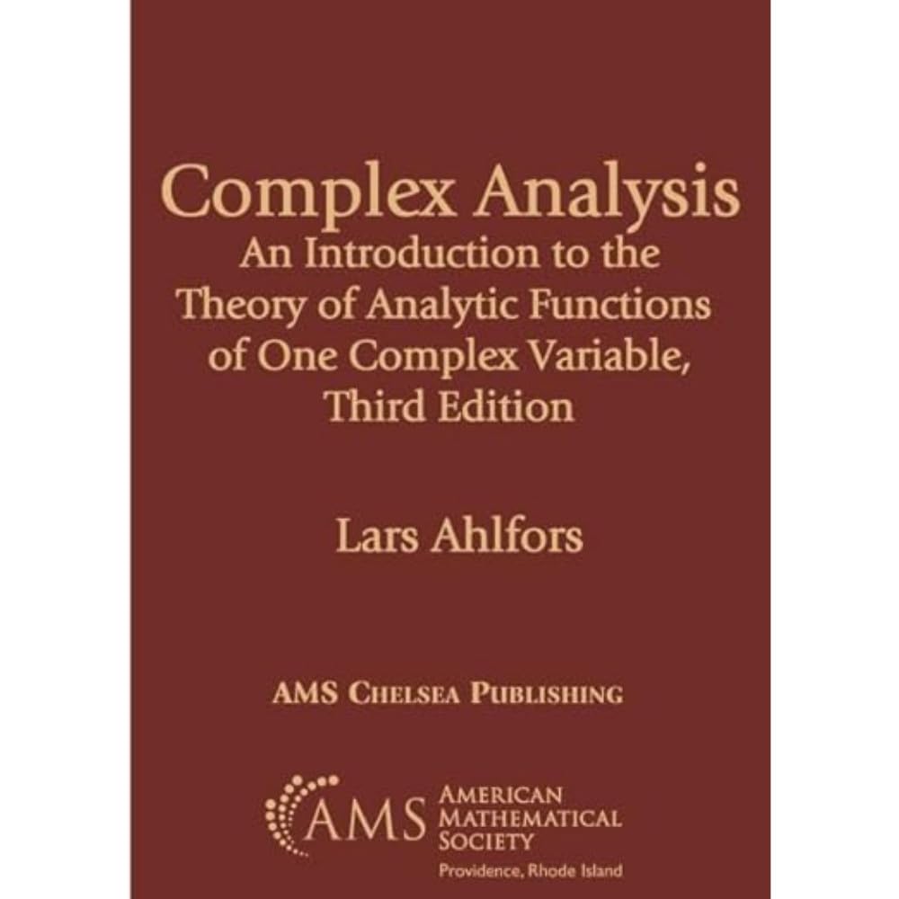 Buy Complex Analysis: An Introduction to the Theory of Analytic Functions of One Complex Variable (AMS Chelsea Publishing) (English, Paperback, Lars Ah... Online at Best Price - BookBajar
