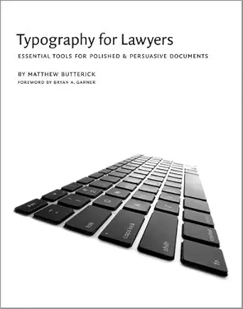 Buy Typography for Lawyers (English, Paperback, Matthew Butterick) Online at Best Price - BookBajar