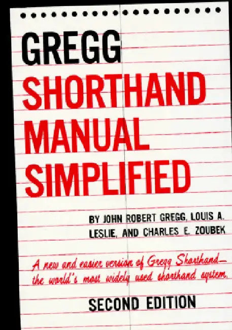 Buy The Gregg Shorthand Manual Simplified (English, John R. Gregg) Online at Best Price - BookBajar
