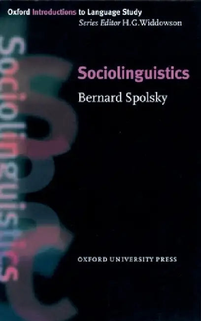Buy Sociolinguistics (English, Bernard Spolsky) Online at Best Price - BookBajar