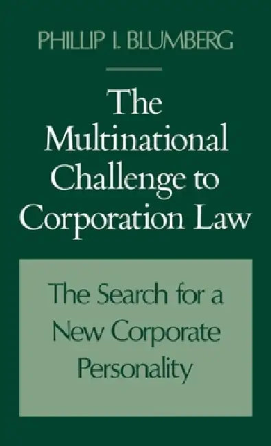 Buy The Multinational Challenge to Corporation Law (English, Phillip I. Blumberg) Online at Best Price - BookBajar