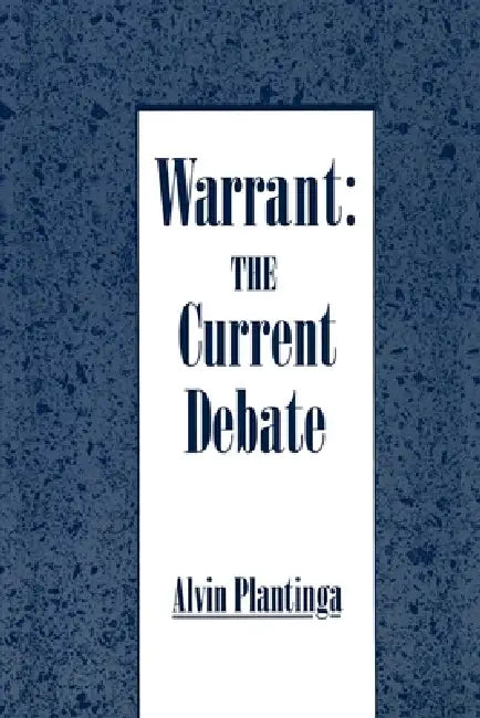 Buy Warrant (English, Alvin Plantinga) Online at Best Price - BookBajar