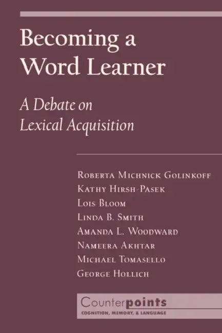 Becoming a Word Learner (English, Lois Bloom | Linda B. Smith | Amanda L. Woodward) - Image 1 - BookBajar