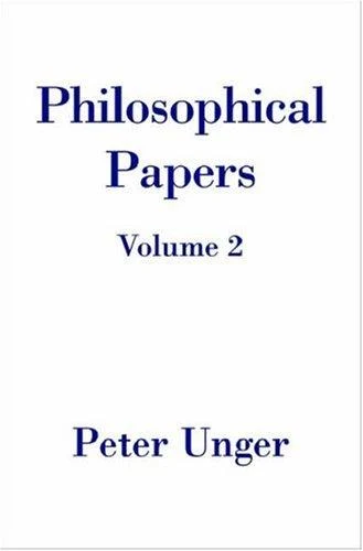 Buy Philosophical Papers (English, Peter Unger) Online at Best Price - BookBajar