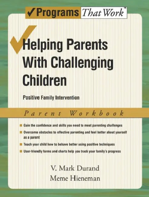 Buy Helping Parents with Challenging Children, Parent Workbook (English, V. Mark Durand | Meme Hieneman) Online at Best Price - BookBajar