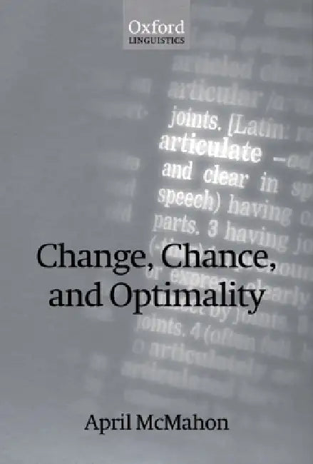 Buy Change, Chance, and Optimality (English, April M. McMahon) Online at Best Price - BookBajar