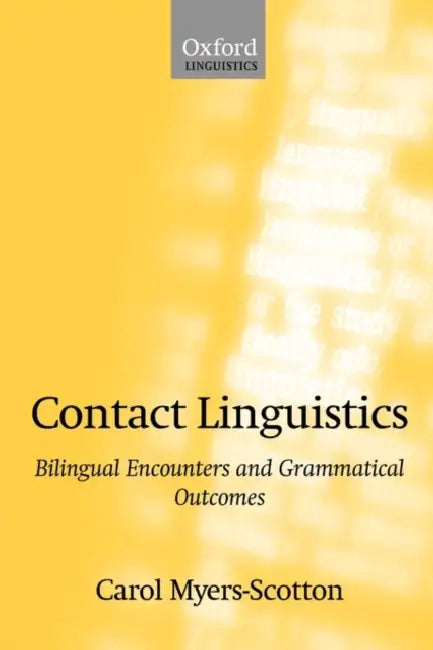 Buy Contact Linguistics (English, Carol Myers-Scotton) Online at Best Price - BookBajar