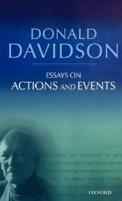 Buy Essays on Actions and Events (English, Donald Davidson) Online at Best Price - BookBajar