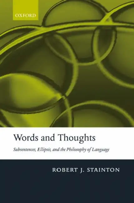 Buy Words and Thoughts (English, Robert Stainton) Online at Best Price - BookBajar