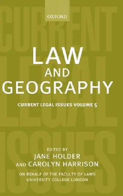 Law and Geography (English, Carolyn Harrison | Jane Holder) - Image 1 - BookBajar