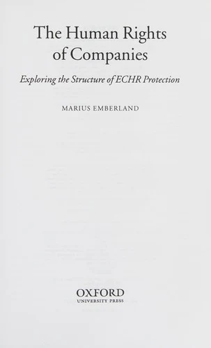 Buy The Human Rights of Companies (English, Marius Emberland) Online at Best Price - BookBajar