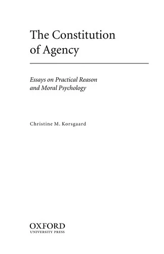 Buy The Constitution of Agency (English, Christine M. Korsgaard) Online at Best Price - BookBajar