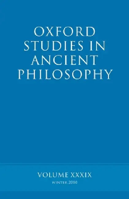 Buy Oxford Studies in Ancient Philosophy Volume (English, Brad Inwood) Online at Best Price - BookBajar