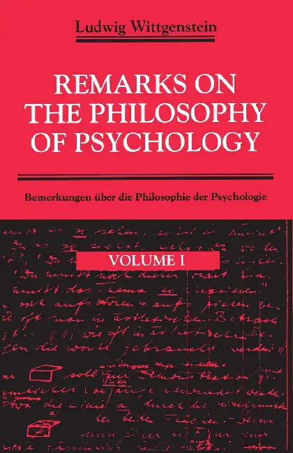 Buy Remarks on The Philosophy of Psychology (English, Ludwig Wittgenstein) Online at Best Price - BookBajar