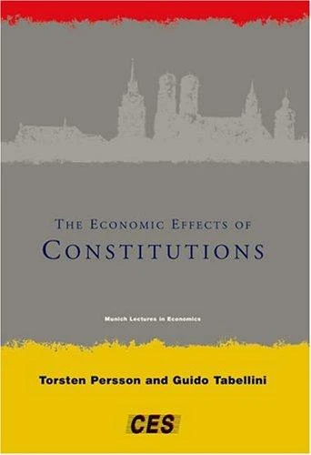 Buy The Economic Effects of Constitutions (English, Torsten Persson | Guido Tabellini) Online at Best Price - BookBajar