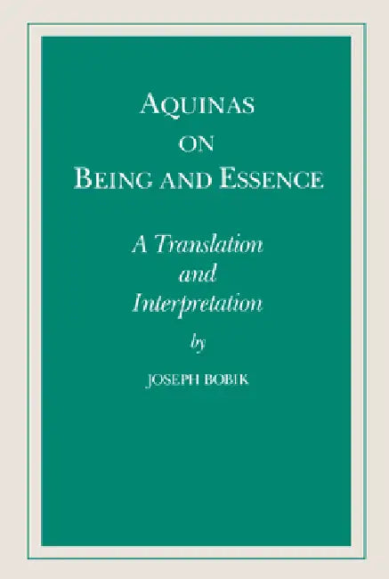 Buy Aquinas on Being and Essence (English, Joseph Bobik) Online at Best Price - BookBajar