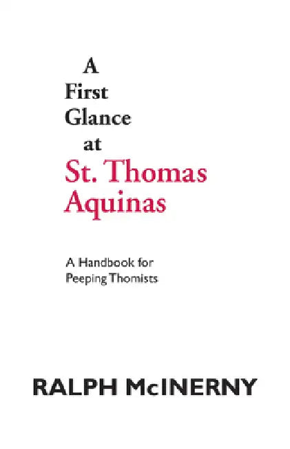 Buy A First Glance at St. Thomas Aquinas (English, Ralph McInerny) Online at Best Price - BookBajar