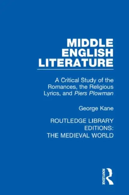 Buy Middle English Literature (English, Kane George) Online at Best Price - BookBajar
