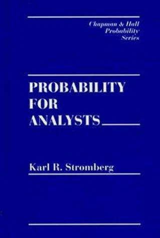 Buy Probability for Analysts (English, Stromberg Karl) Online at Best Price - BookBajar