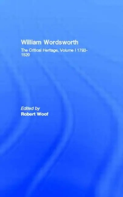 Buy William Wordsworth (English, Woof Robert) Online at Best Price - BookBajar