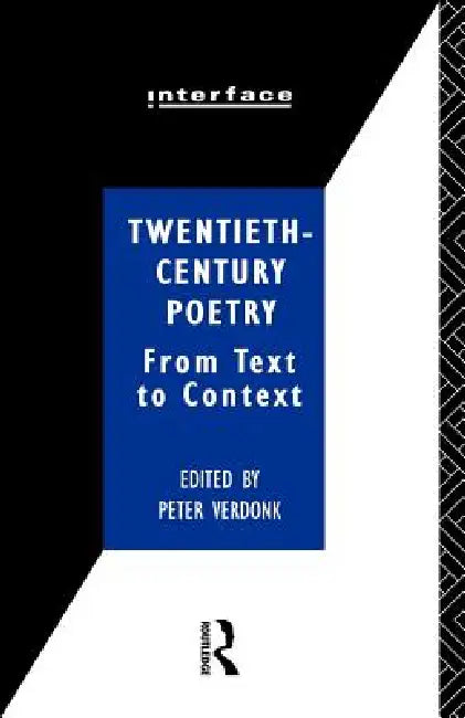 Twentieth-Century Poetry (English, Verdonk Peter) - Image 1 - BookBajar